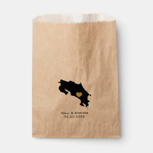 Costa Rica Wedding Favour Treat Sacks, Gift Bags