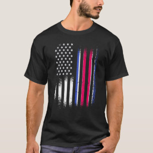 Costa Rican American Patriot Grown Country USA Fla T-Shirt