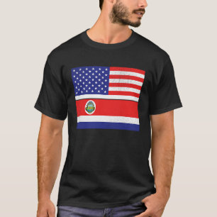 Costa Rican American US National Flag Roots USA Gi T-Shirt