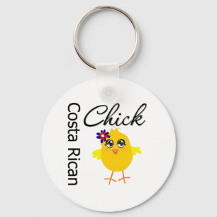 Costa Rican Chick Key Ring