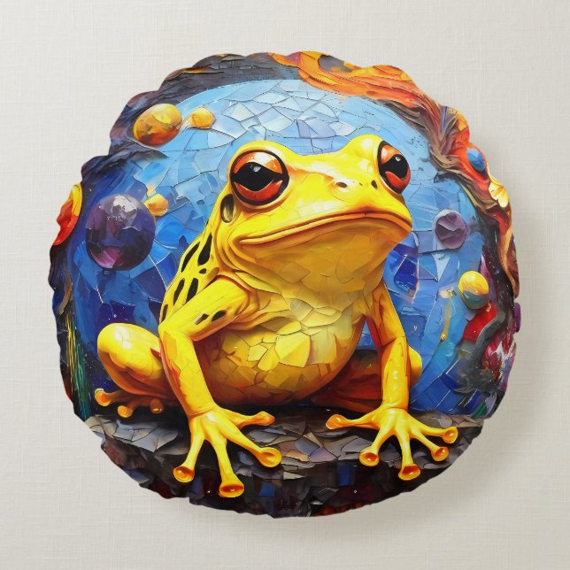 Costa Rican Dart Frog Throw Pillow cushions  (Front)