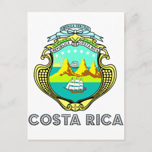 Costa Rican Emblem Postcard