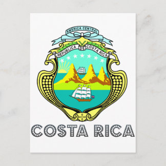 Costa Rican Emblem Postcard