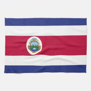 Costa Rican Flag Tea Towel