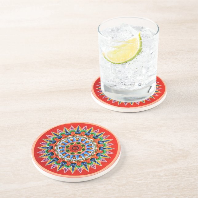Costa Rican Oxcartwheel Coaster (Side)