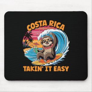 Costa Rican Vida Surfer Take It Easy Costa Rica Sl Mouse Mat