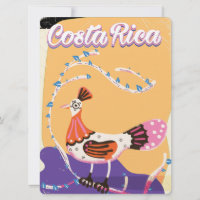 Costa Rican vintage travel print