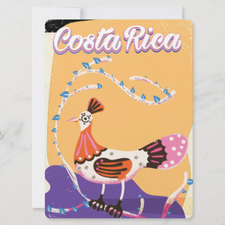 Costa Rican vintage travel print Invitation
