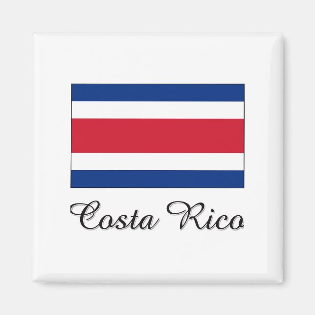 Costa Rico Flag Design Magnet (Front)