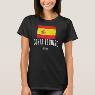 Costa Teguise Spain Es Flag City Bandera Ropa T-Shirt