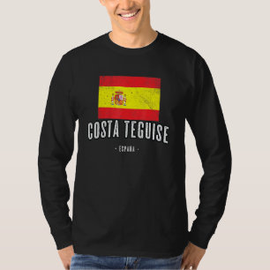 Costa Teguise Spain Es Flag City Bandera Ropa T-Shirt