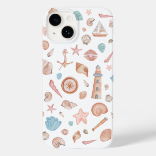Costal Boho Sea Shell Watercolor IPhone Case