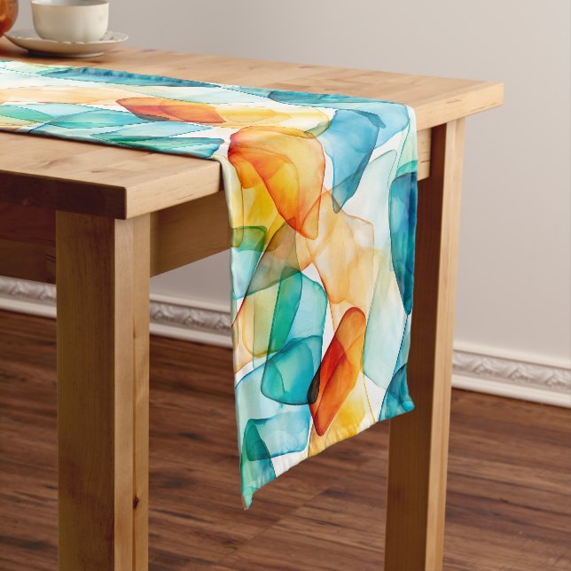 Costal Colour Drift Short Table Runner (In Situ)