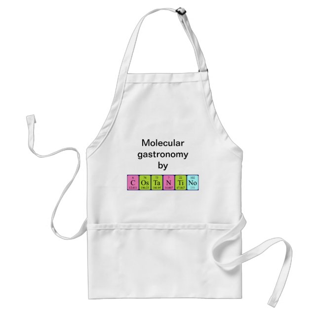 Costantino periodic table name apron (Front)