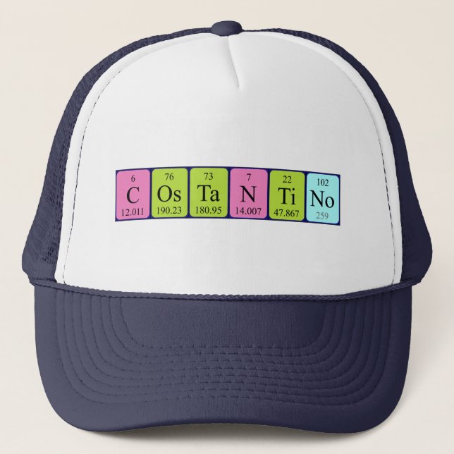 Costantino periodic table name hat (Front)
