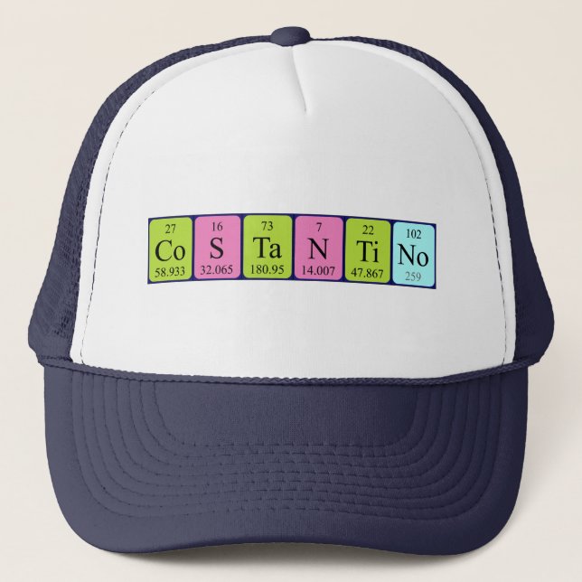 Costantino periodic table name hat (Front)