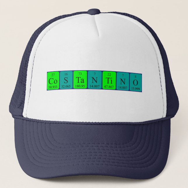 Costantino periodic table name hat (Front)