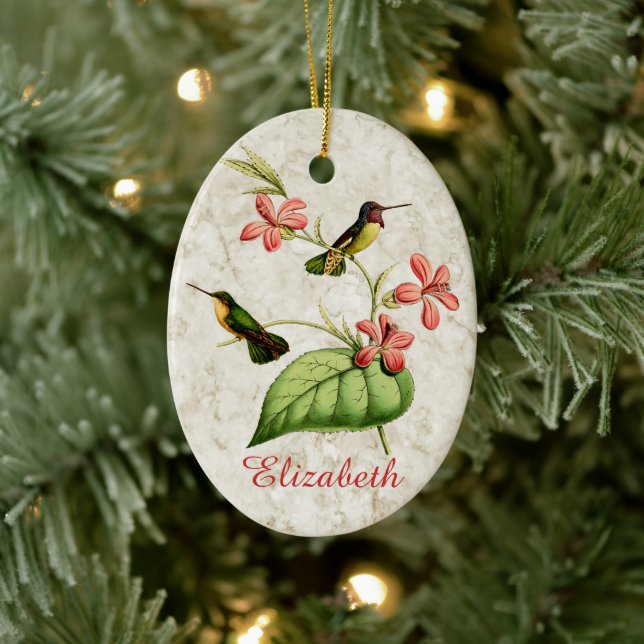 Costa's Hummingbird Ceramic Tree Decoration (Tree)