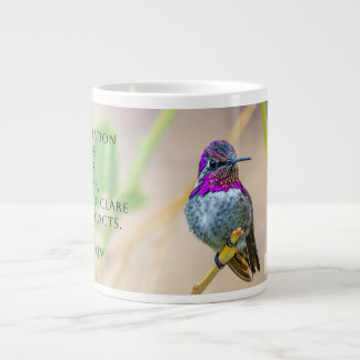 Costa's Hummingbird Psalm 145:4 KJV Large Coffee Mug