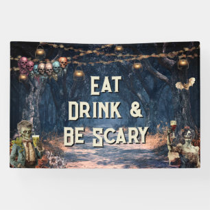 Costume and Cocktails Halloween Banner