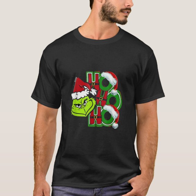 Costume Arts Hohoho 2021 Christmas Funny Cute T Sh T-Shirt (Front)