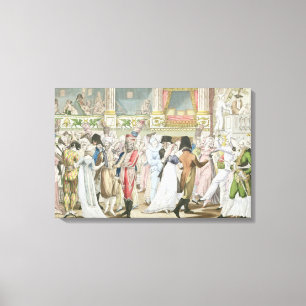 Costume Ball at the Opera, after 1800 Canvas Print