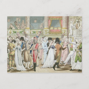 Costume Ball at the Opera, after 1800 Postcard