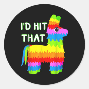 Costume Cinco De Mayo Funny Ideas Id Hit That Pina Classic Round Sticker