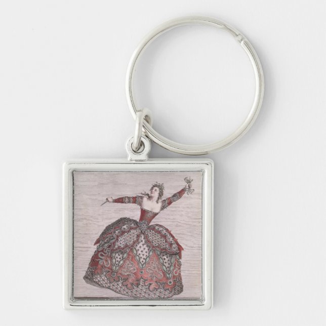 Costume design a Fury in 'Hippolyte et Aricie' Key Ring (Front)