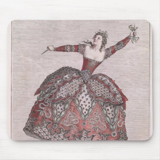 Costume design a Fury in 'Hippolyte et Aricie' Mouse Mat (Front)