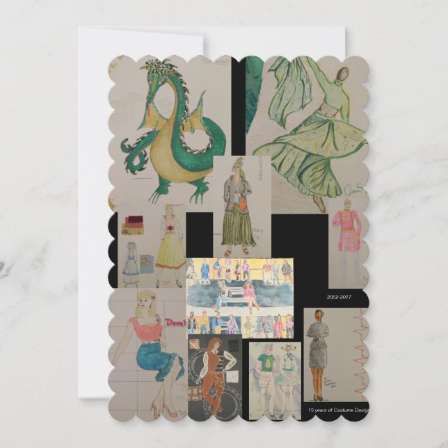 Costume Design: A Timelime Greeting Card (Front)