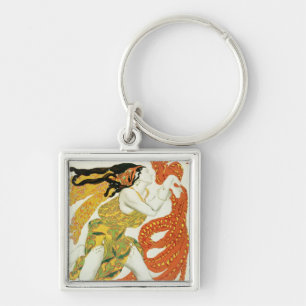 Costume design for a bacchante in 'Narcisse' Key Ring