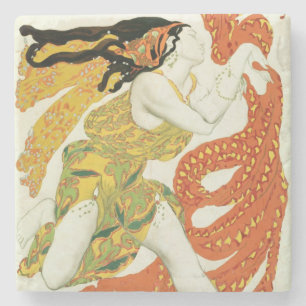 Costume design for a bacchante in 'Narcisse' Stone Coaster