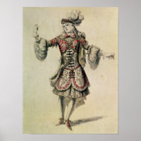 Costume design for a male dancer, c.1681