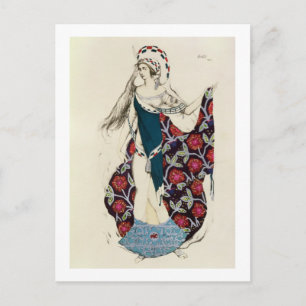 Costume design for a woman, from Judith, 1922 (col Postcard