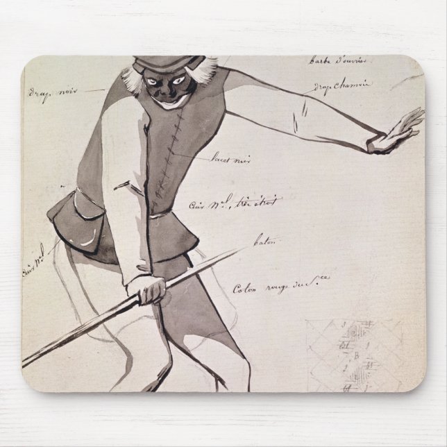 Costume design for an Acrobat Mouse Mat (Front)