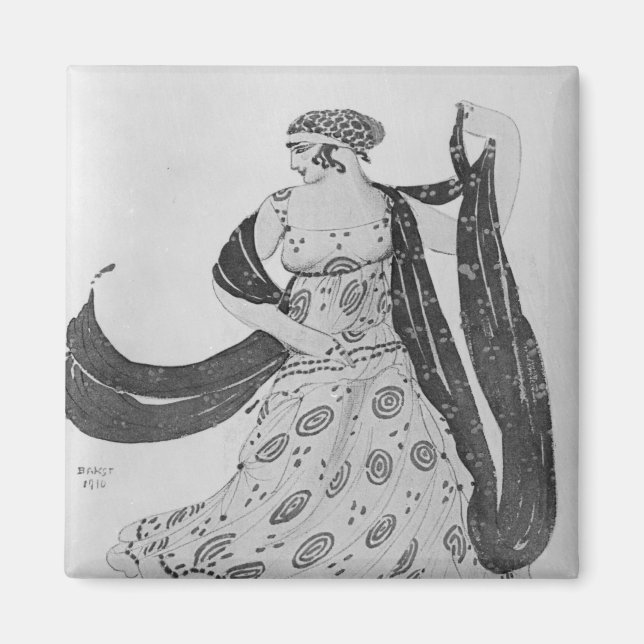 Costume design for 'Cleopatra', 1910 Magnet (Front)