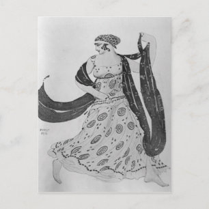 Costume design for 'Cleopatra', 1910 Postcard