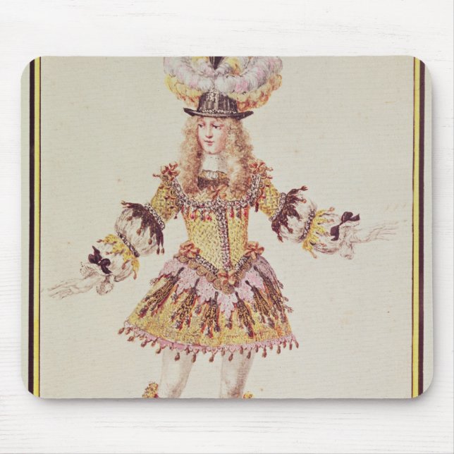 Costume design for male dancer, c.1660 mouse mat (Front)