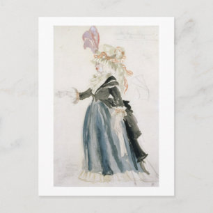 Costume design for 'Misa Sert' as 'Une Dame de la Postcard