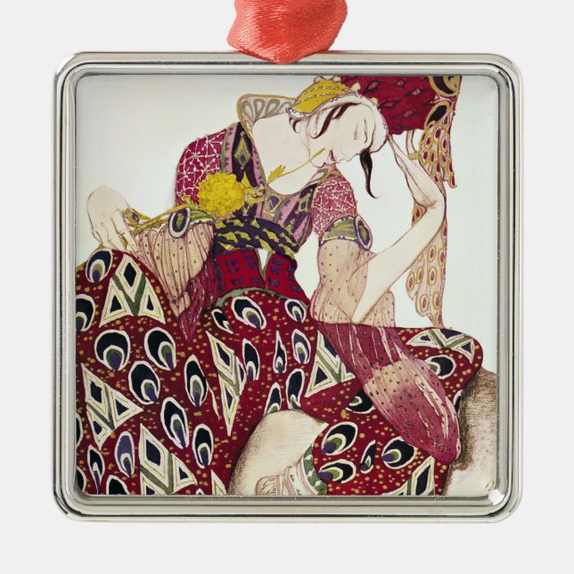 Costume design for Nijinsky at ballet 'La Metal Tree Decoration (Front)