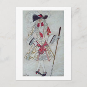 Costume design for Prince Charming at Court, from Postcard