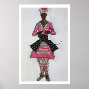 Costume design for The Indian Bridegroom, from Sle Poster