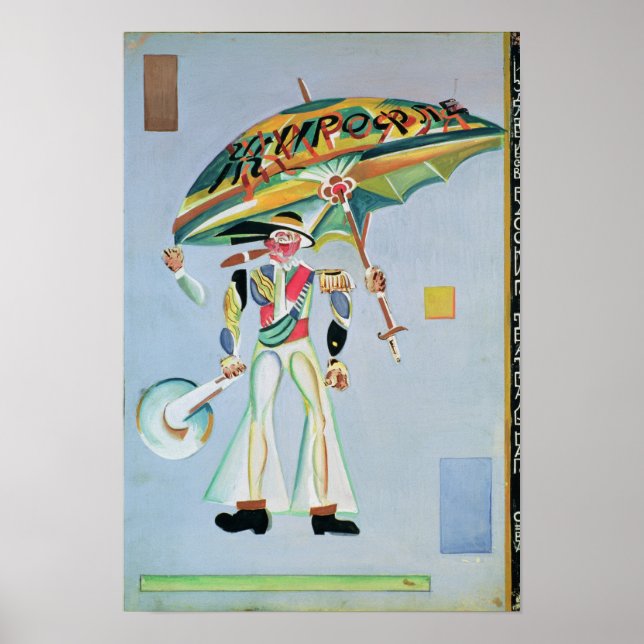 Costume design for the operetta poster (Front)