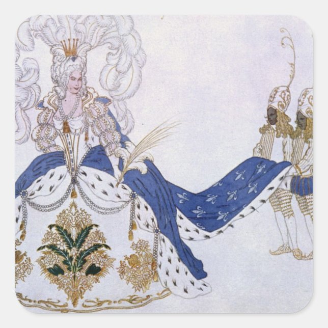 Costume design for The Queen and Her Pages, from S Square Sticker (Front)