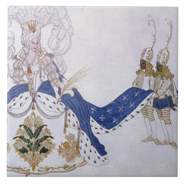 Costume design for The Queen and Her Pages, from S Tile (Front)