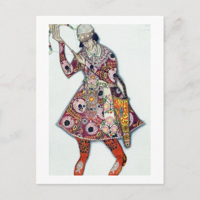 Costume design for The Tsarevitch, from The Firebi Postcard (Front)