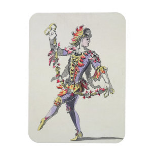 Costume design for Triton, in a 17th century balle Magnet