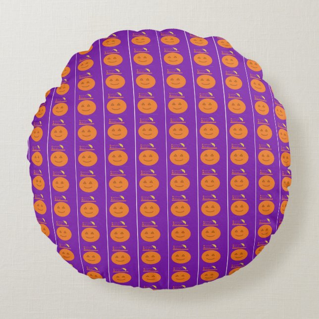 Costume Design Pumpkin Round Pillow (Front)