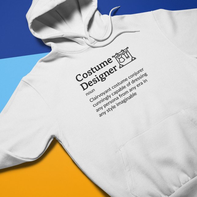 Costume Designer Definition Light Mode - Film Crew Hoodie (Creator Uploaded)